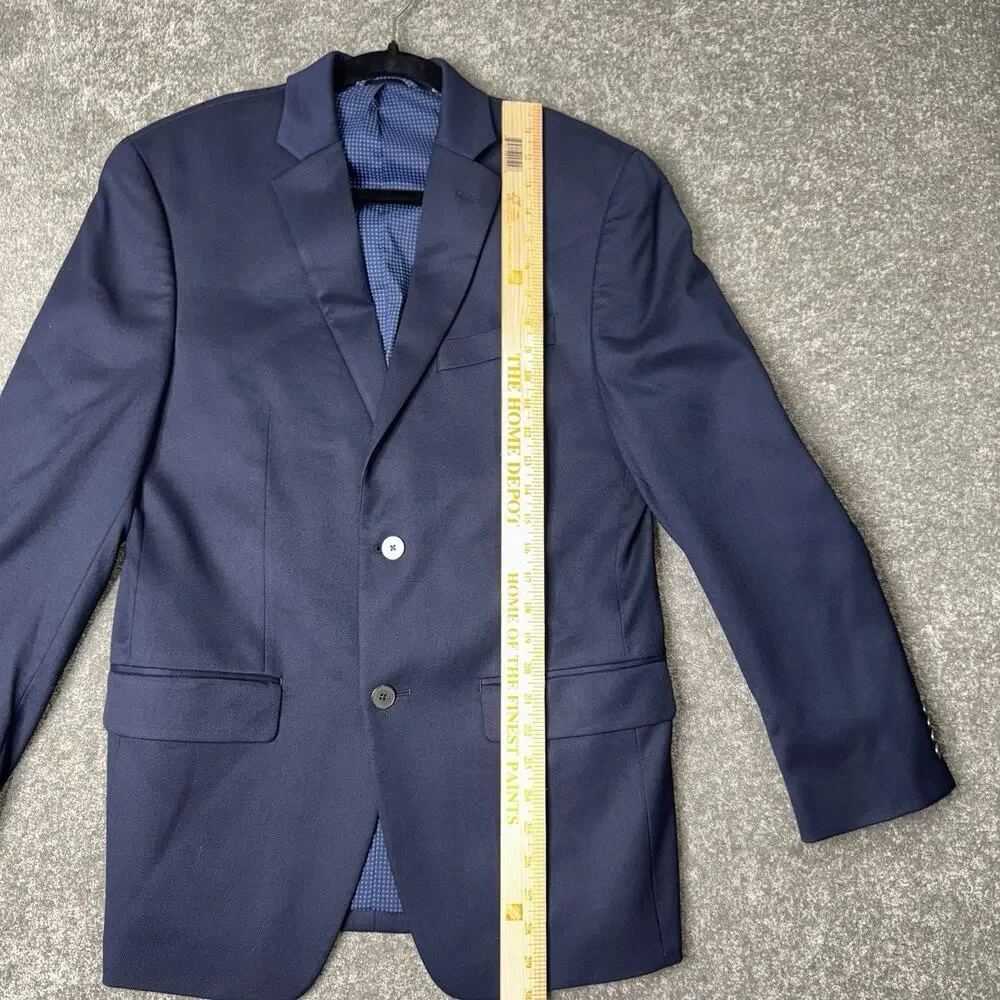 Michael Kors 38R‎ Navy Blue Blazer Classic Fit Two Button Suit Sport Coat Jacket